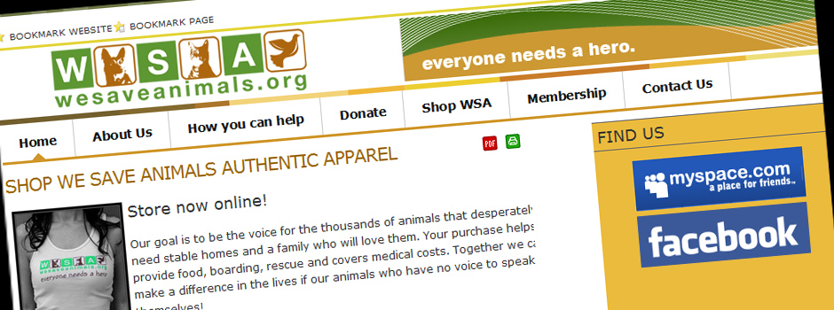 WSA – WESAVEANIMALS.ORG